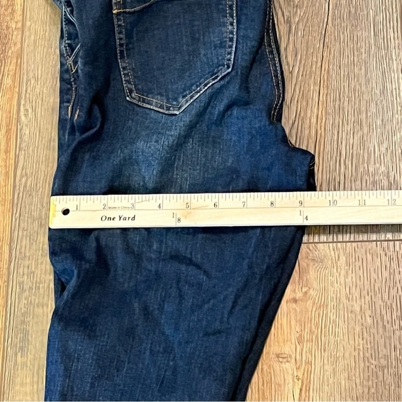 TRUE CRAFT Bib Overalls Womens Size 3 Blue Denim Gradient Wash Distressed Skinny - Picture 16 of 16